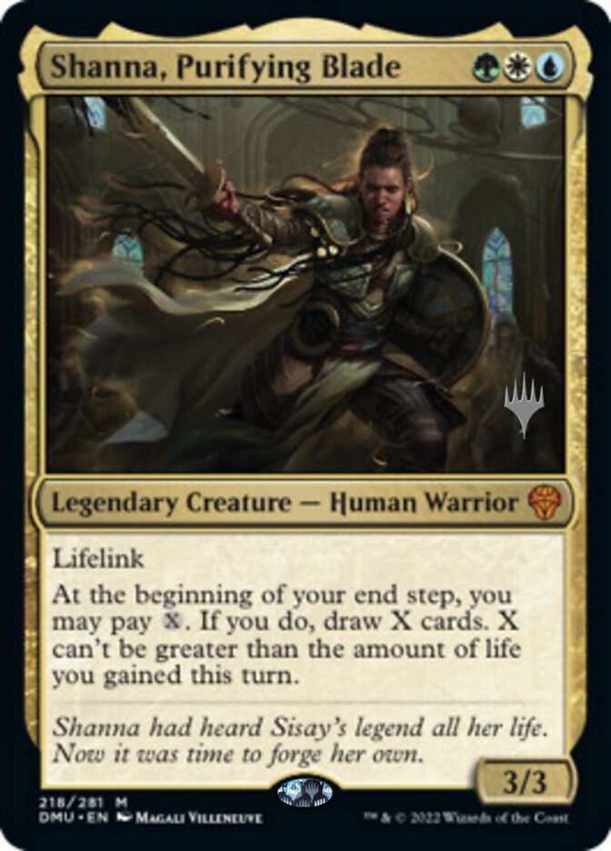 Shanna, Purifying Blade (Promo Pack) [Dominaria United Promos] | Good Games North