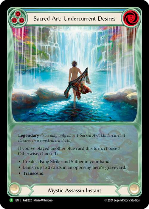 Sacred Art: Undercurrent Desires [FAB232] (Promo)  Rainbow Foil | Good Games North