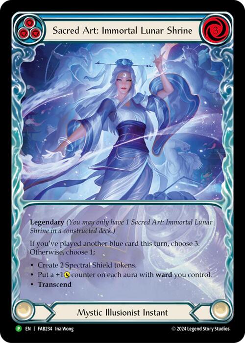 Sacred Art: Immortal Lunar Shrine [FAB234] (Promo)  Rainbow Foil | Good Games North