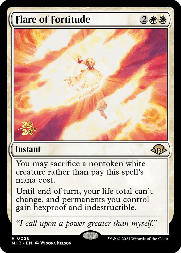 Flare of Fortitude [Modern Horizons 3 Prerelease Promos] | Good Games North
