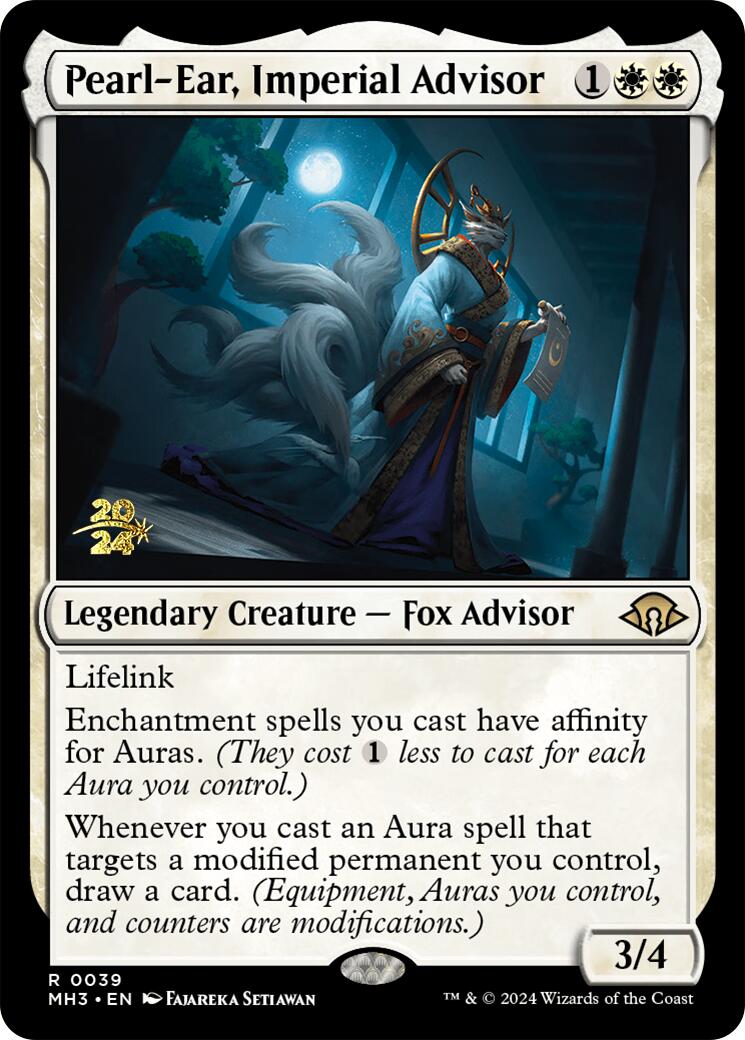 Pearl-Ear, Imperial Advisor [Modern Horizons 3 Prerelease Promos] | Good Games North