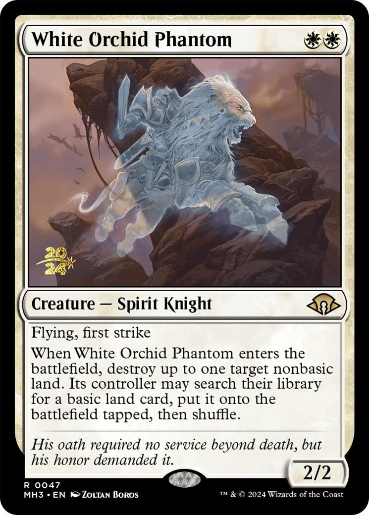 White Orchid Phantom [Modern Horizons 3 Prerelease Promos] | Good Games North