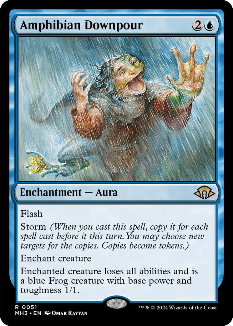 Amphibian Downpour [Modern Horizons 3 Prerelease Promos] | Good Games North
