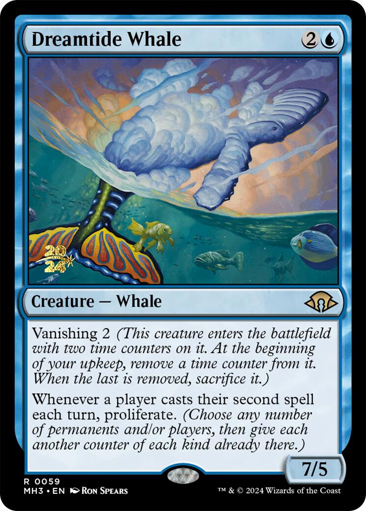 Dreamtide Whale [Modern Horizons 3 Prerelease Promos] | Good Games North