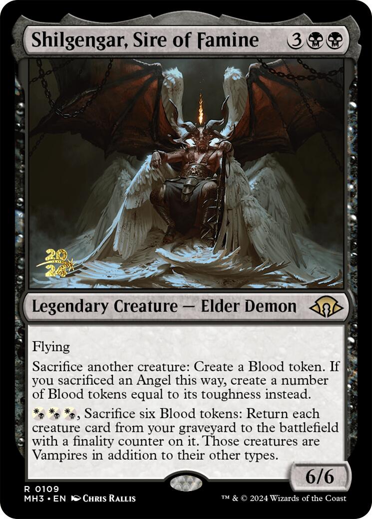 Shilgengar, Sire of Famine [Modern Horizons 3 Prerelease Promos] | Good Games North