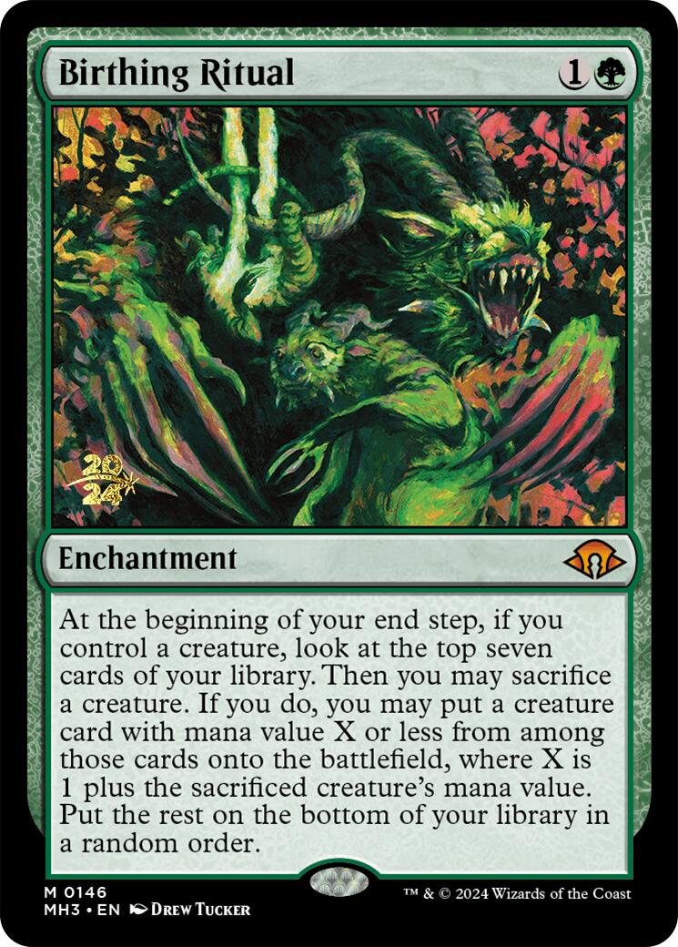Birthing Ritual [Modern Horizons 3 Prerelease Promos] | Good Games North
