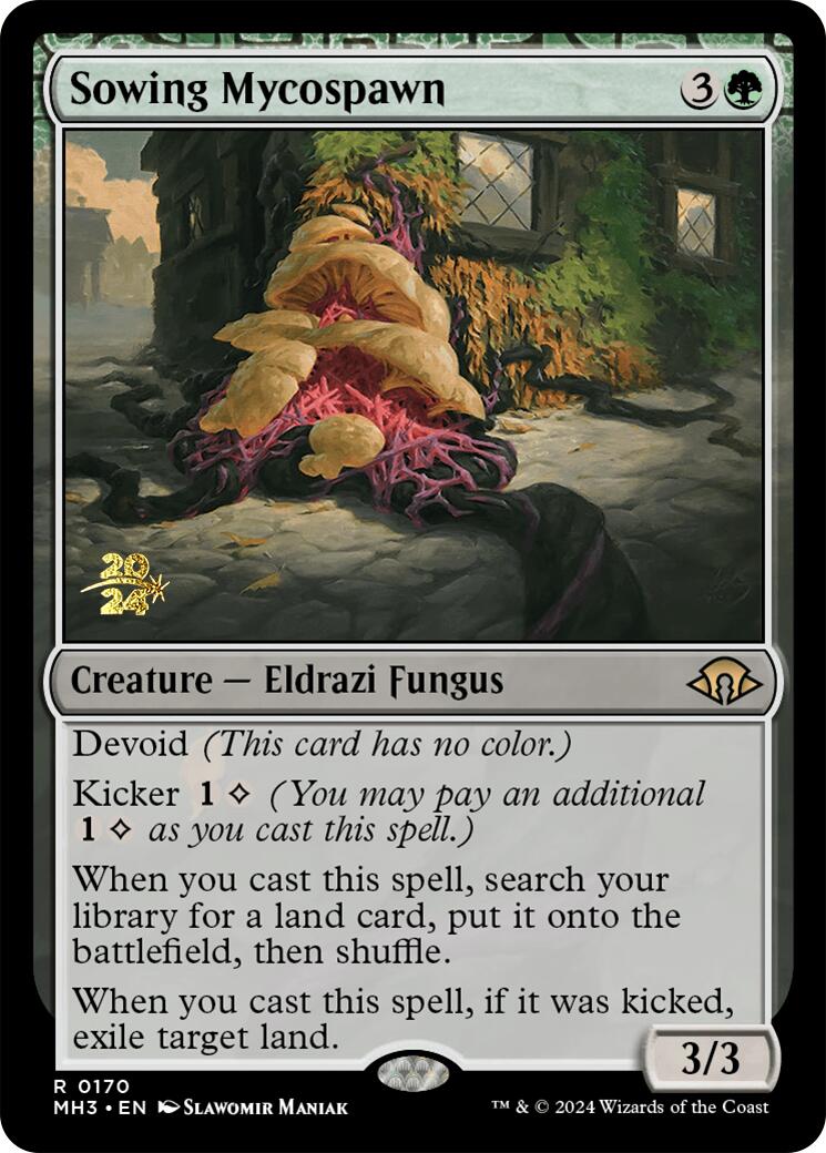 Sowing Mycospawn [Modern Horizons 3 Prerelease Promos] | Good Games North