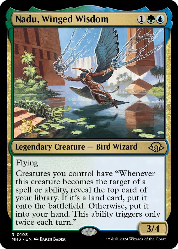 Nadu, Winged Wisdom [Modern Horizons 3 Prerelease Promos] | Good Games North