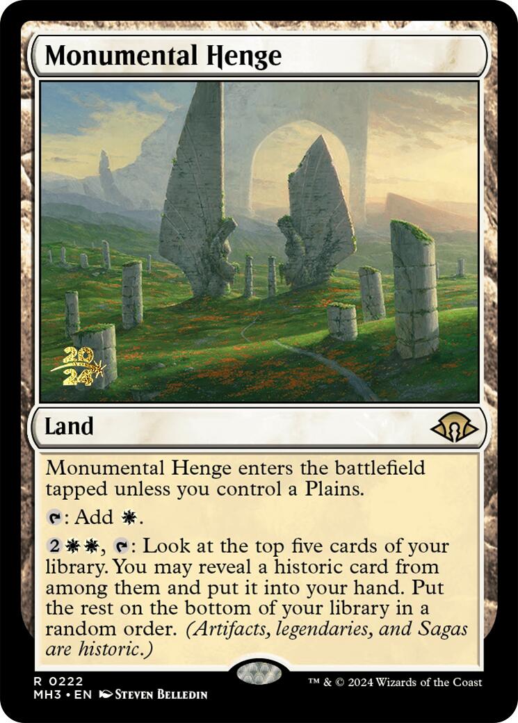 Monumental Henge [Modern Horizons 3 Prerelease Promos] | Good Games North