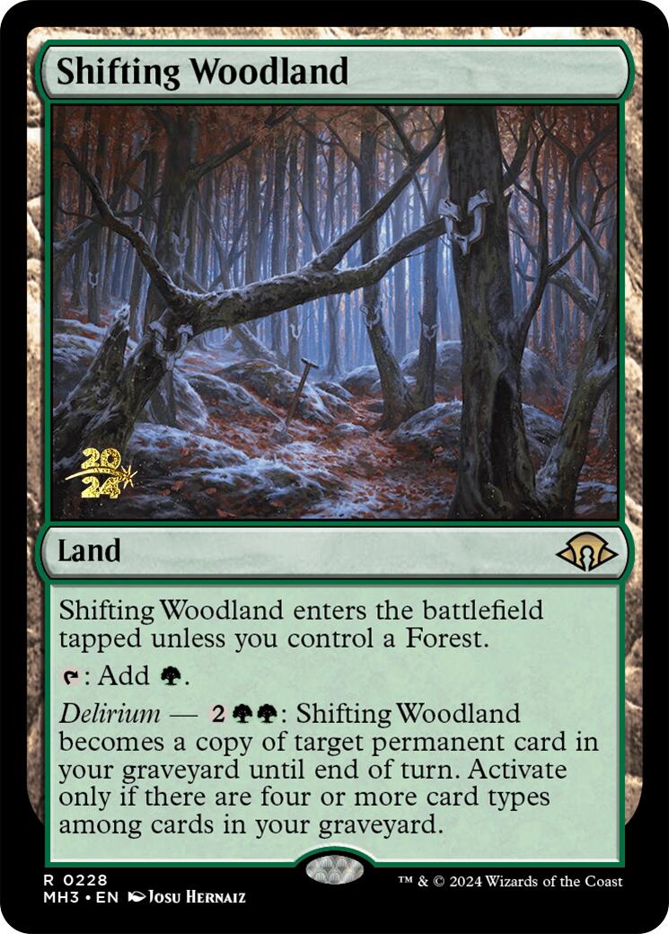 Shifting Woodland [Modern Horizons 3 Prerelease Promos] | Good Games North