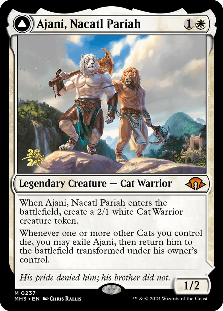 Ajani, Nacatl Pariah [Modern Horizons 3 Prerelease Promos] | Good Games North
