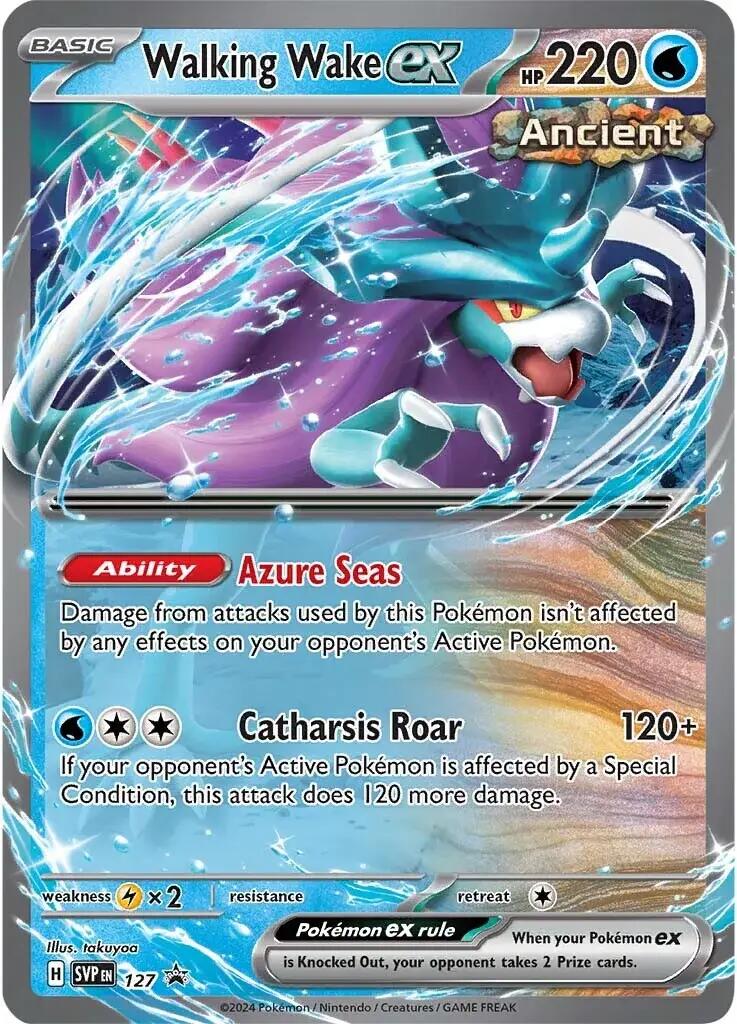 Walking Wake ex (127) [Scarlet & Violet: Black Star Promos] | Good Games North