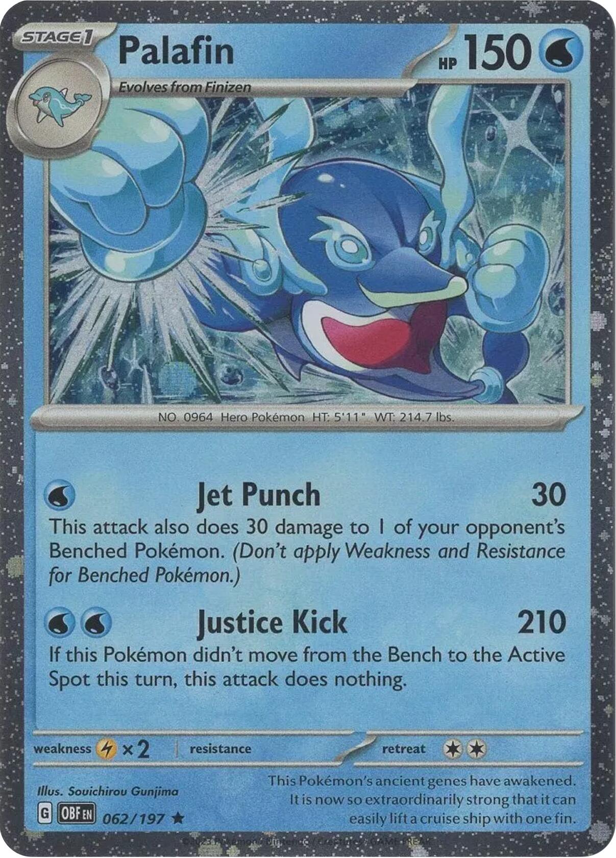 Palafin (062/197) (Cosmos Holo) [Scarlet & Violet: Black Star Promos] | Good Games North