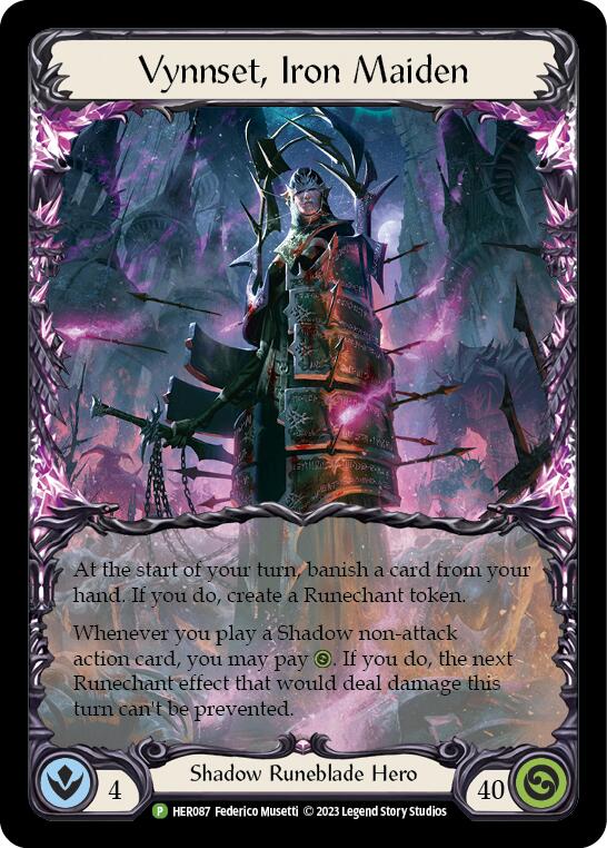 Vynnset, Iron Maiden [HER087] (Promo)  Cold Foil | Good Games North