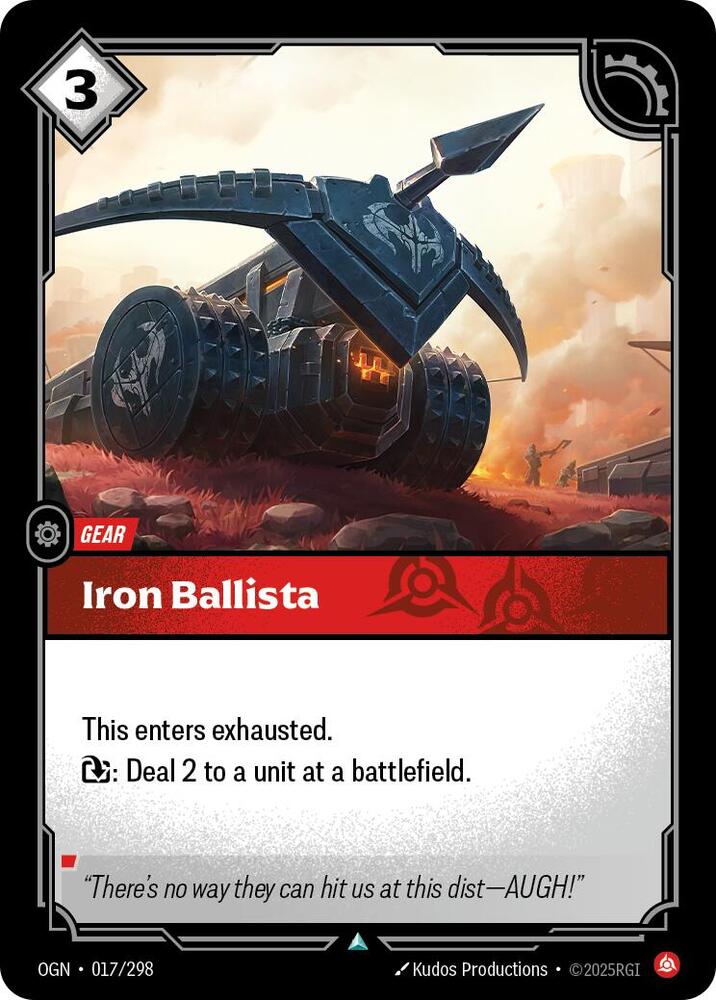 Iron Ballista (Origins)  - Foil | Good Games North