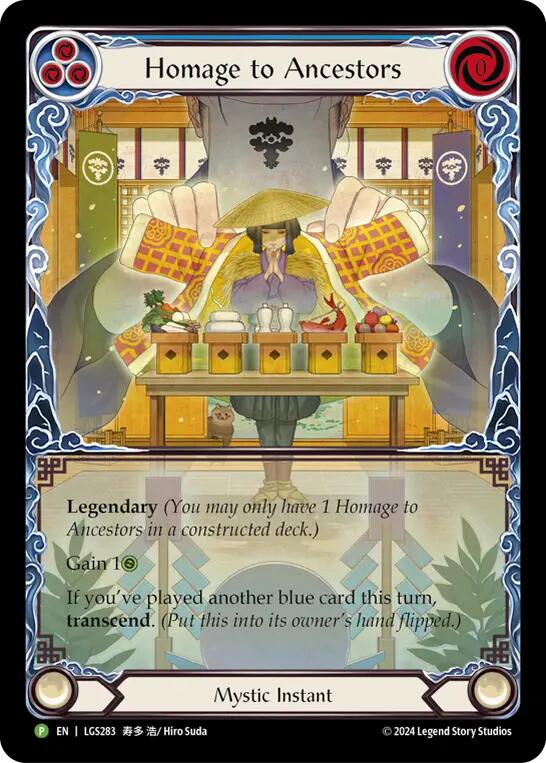 Homage to Ancestors // Inner Chi [LGS283] (Promo)  Rainbow Foil | Good Games North