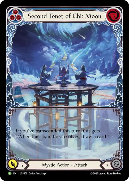 Second Tenet of Chi: Moon [LGS301] (Promo)  Rainbow Foil | Good Games North