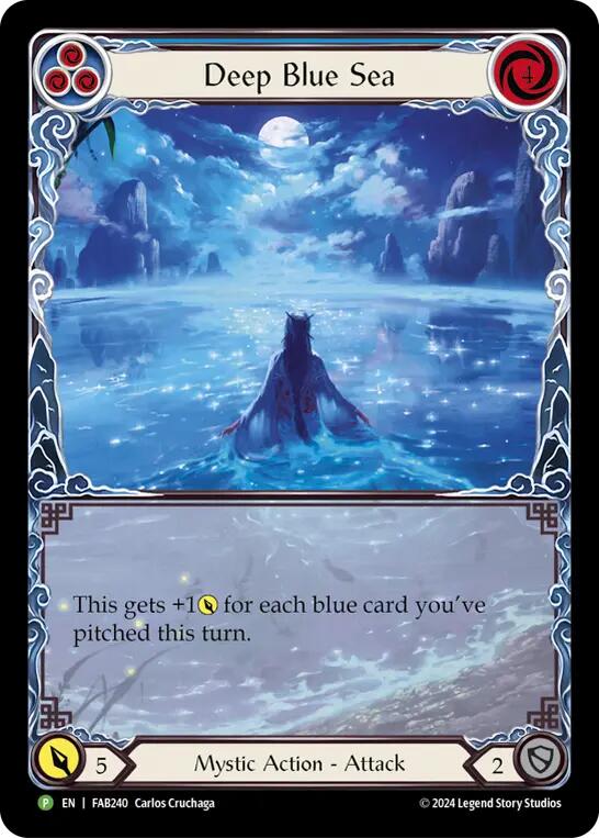 Deep Blue Sea [FAB240] (Promo)  Rainbow Foil | Good Games North
