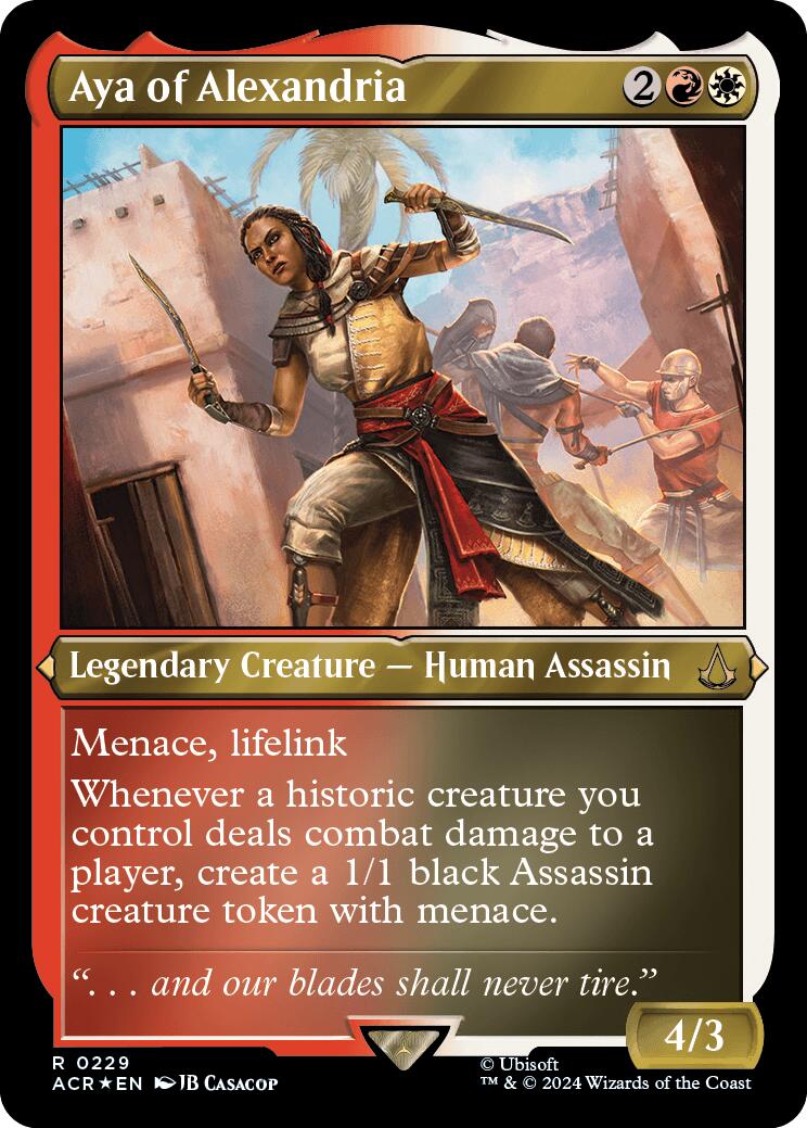 Aya of Alexandria (Foil Etched) [Assassin's Creed] | Good Games North