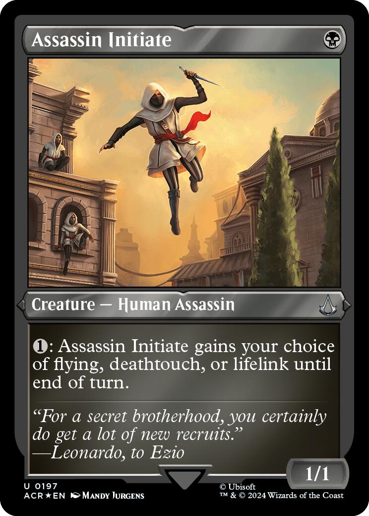 Assassin Initiate (Foil Etched) [Assassin's Creed] | Good Games North