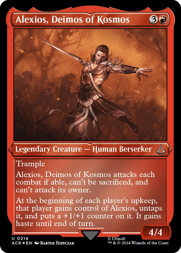 Alexios, Deimos of Kosmos (Foil Etched) [Assassin's Creed] | Good Games North