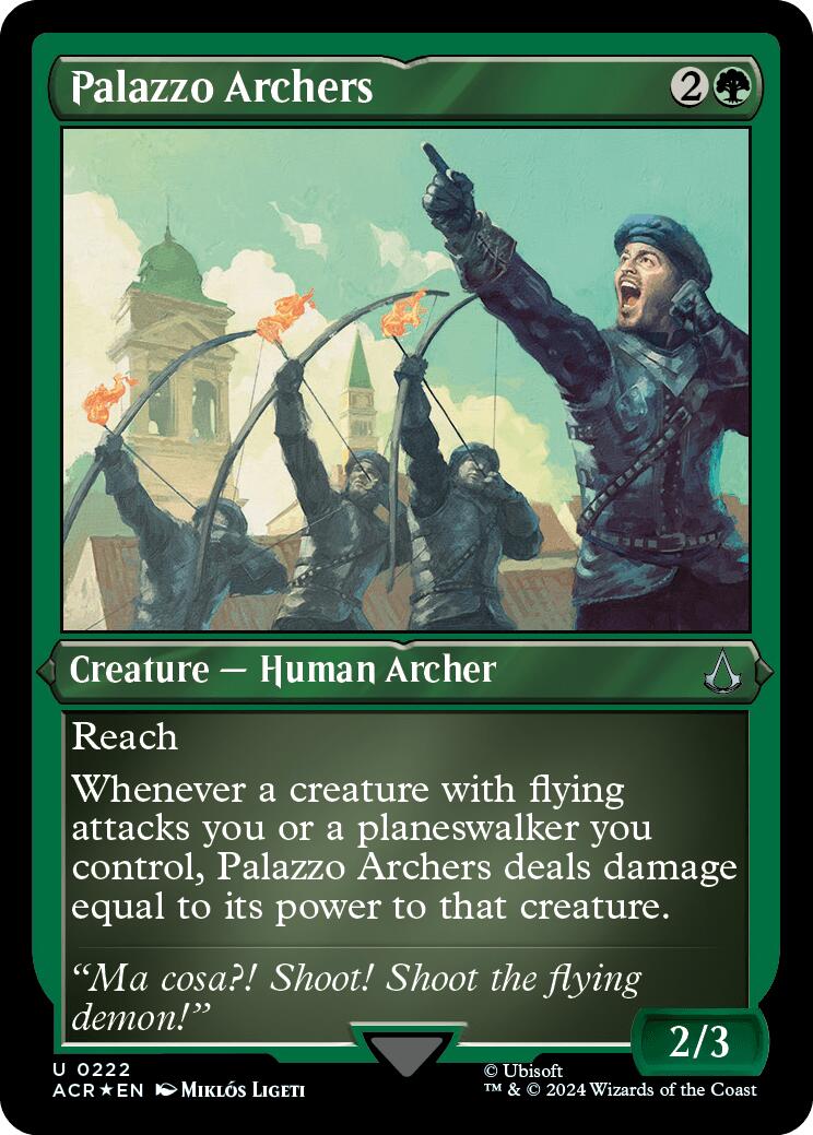 Palazzo Archers (Foil Etched) [Assassin's Creed] | Good Games North