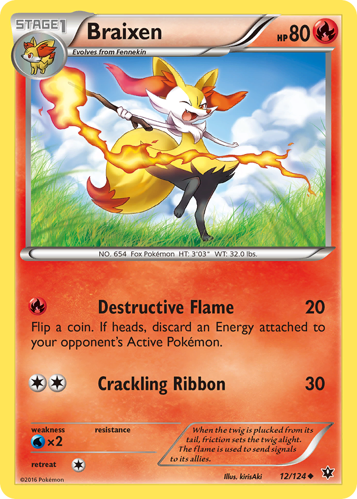 Braixen (12/124) [XY: Fates Collide] | Good Games North