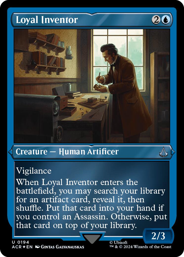 Loyal Inventor (Foil Etched) [Assassin's Creed] | Good Games North