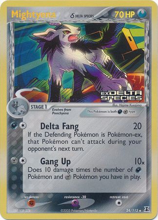 Mightyena (24/113) (Delta Species) (Stamped) [EX: Delta Species] | Good Games North