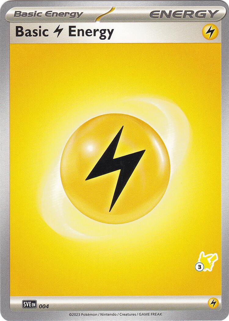 Basic Lightning Energy (004) (Pikachu Stamp #3) [Battle Academy 2024] | Good Games North