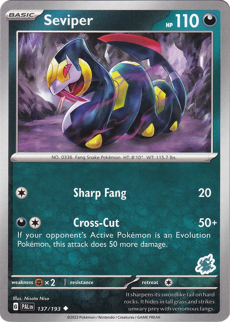 Seviper (137/193) (Darkrai Deck) [Battle Academy 2024] | Good Games North