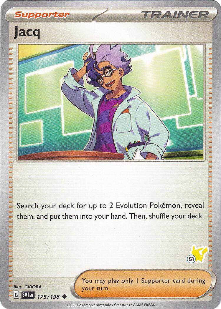 Jacq (175/198) (Pikachu Stamp #51) [Battle Academy 2024] | Good Games North