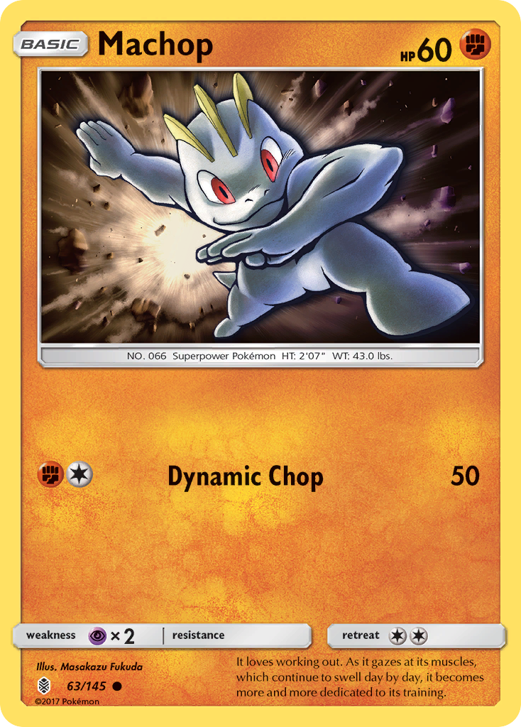 Machop (63/145) [Sun & Moon: Guardians Rising] | Good Games North