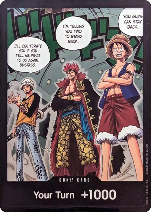 DON!! Card (Trafalgar Law, Eustass Kid and Monkey.D.Luffy) (Double Pack Set Vol. 4) [500 Years in the Future] | Good Games North