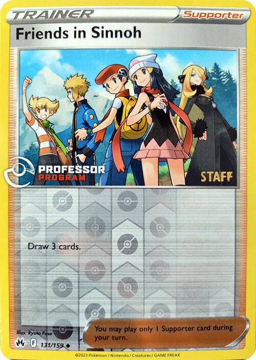 Friends in Sinnoh (131/159) (2023 Staff) [Professor Program Promos] | Good Games North