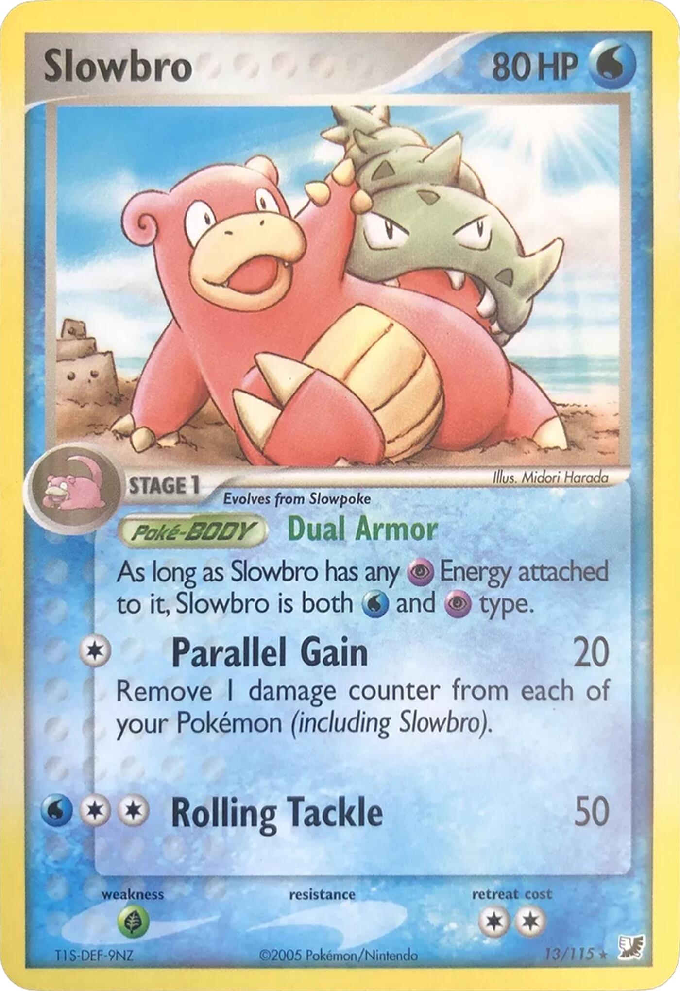 Slowbro (13/115) (Theme Deck Exclusives) [EX: Unseen Forces] | Good Games North