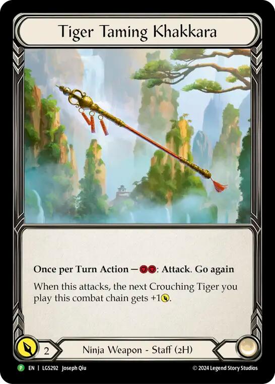 Tiger Taming Khakkara [LGS292] (Promo)  Rainbow Foil | Good Games North