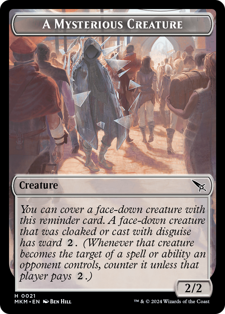 A Mysterious Creature Token [Murders at Karlov Manor Tokens] | Good Games North