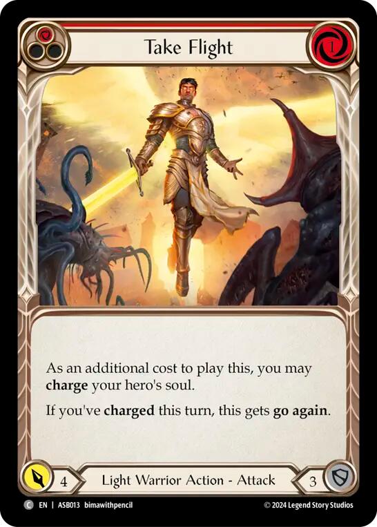 Take Flight (Red) [ASB013] (Armory Deck: Boltyn) | Good Games North
