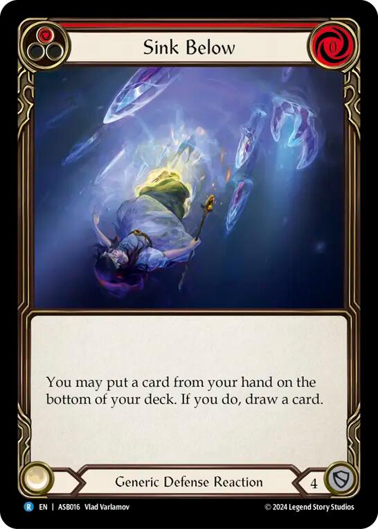 Sink Below (Red) [ASB016] (Armory Deck: Boltyn) | Good Games North