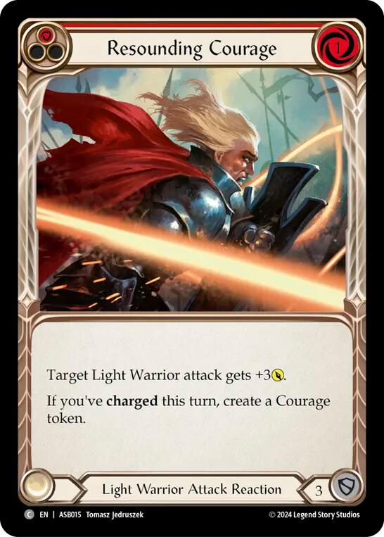Resounding Courage (Red) [ASB015] (Armory Deck: Boltyn) | Good Games North