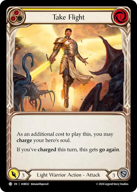 Take Flight (Yellow) [ASB022] (Armory Deck: Boltyn) | Good Games North