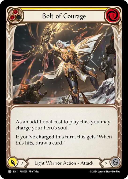 Bolt of Courage (Yellow) [ASB021] (Armory Deck: Boltyn) | Good Games North
