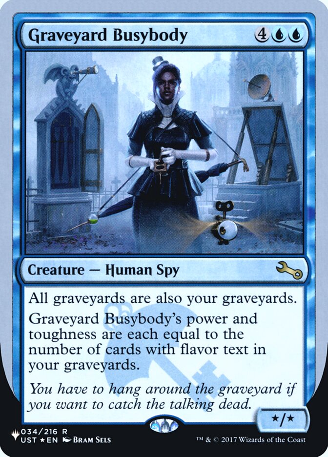 Graveyard Busybody (Unfinity Foil Edition) [The List] | Good Games North