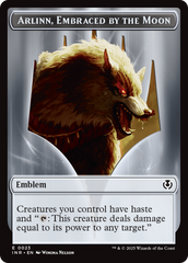 Wolf (0018) // Emblem - Arlinn, Embraces by the Moon Double-Sided Token [Innistrad Remastered Tokens] | Good Games North