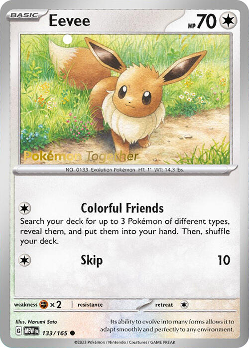 Eevee (133/165) (PokePost Promo) [Scarlet & Violet 151] | Good Games North