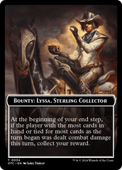 Bounty: Lyssa, Sterling Collector // Bounty Rules Double-Sided Token [Outlaws of Thunder Junction Commander Tokens] | Good Games North
