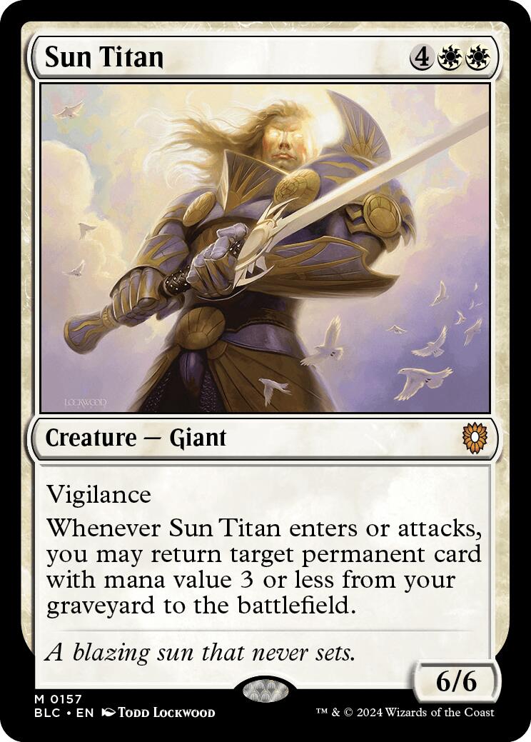 Sun Titan [Bloomburrow Commander] | Good Games North