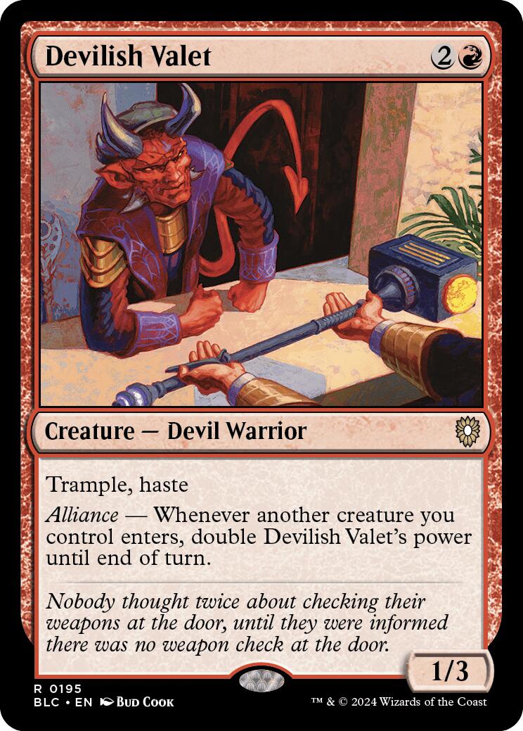 Devilish Valet [Bloomburrow Commander] | Good Games North