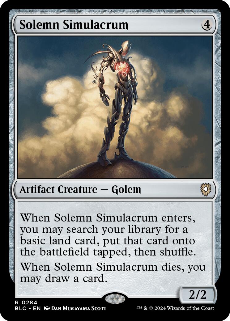 Solemn Simulacrum [Bloomburrow Commander] | Good Games North